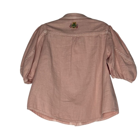 Zimmermann Ginger Utility Denim Top in Pink size 4 - Picture 3 of 10